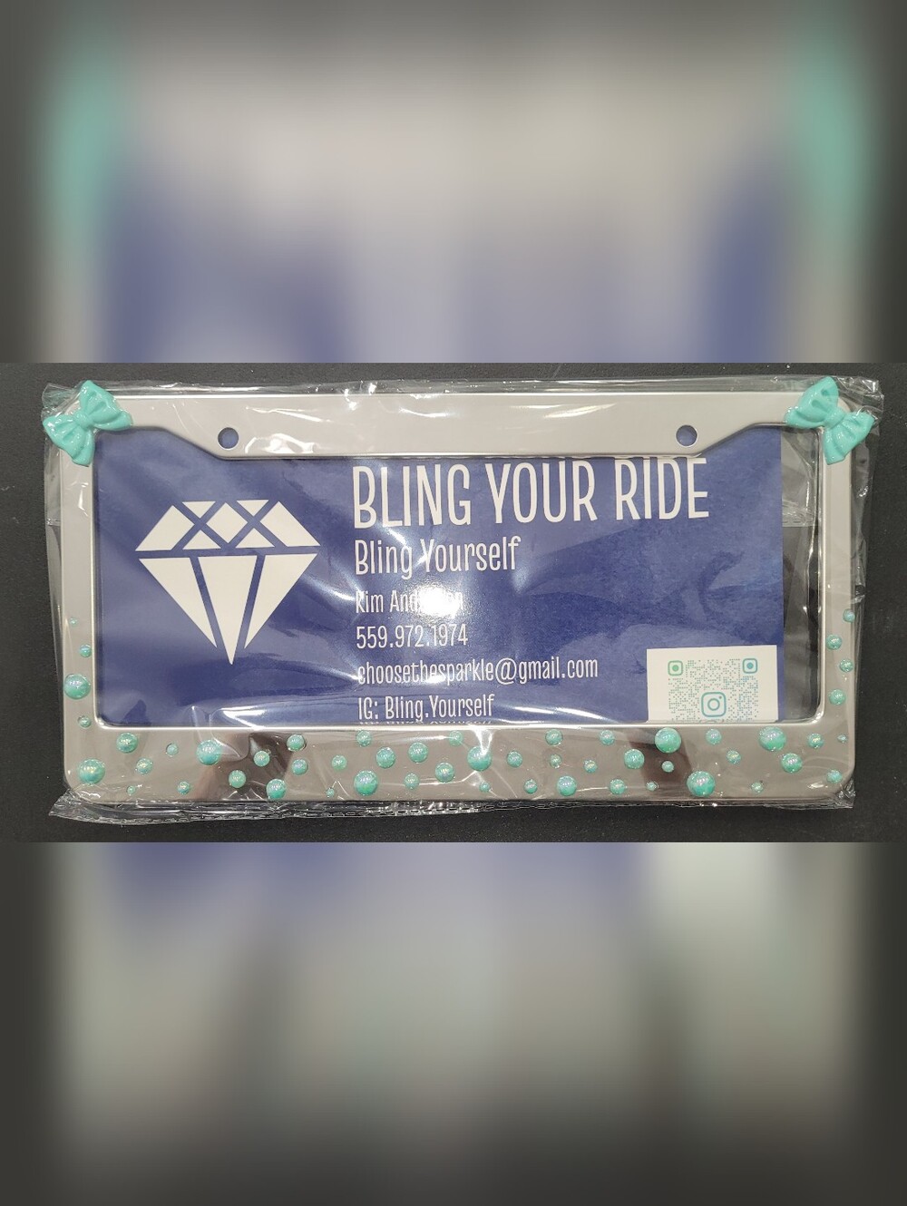 Bling Rhinestone License Plate Frame - Picture 5 of 12